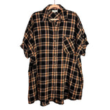Entro Plaid Shirt Dress - Size S