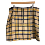 Skies are Blue Yellow Plaid Skirt- Size 1X (we have matching blazer jacket)