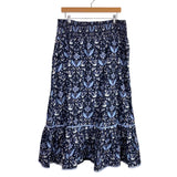 Sail to Sable Navy Batik Floral Skirt NWT- Size XXL