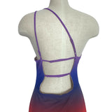 AFRM Ombre One Shoulder Strappy Back Dress- Size L (see notes, sold out online)