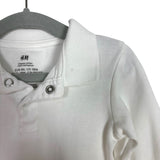 H&M White Organic Cotton Polo Onesie - Size US 18M (See Notes)