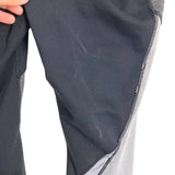 Avia Black/Gray/Charcoal Gray Mesh Panel Cropped Leggings- Size L (see notes, Inseam 20”)