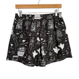 In My Sundays Black Halloween Toile Sarah Boxer Shorts NWT- Size S (sold out online)