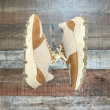 P448 Suede and Sherpa Sneakers- Size 37 (see notes)