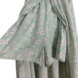 Art Class Mint Floral Print with Built In Shorts Smocked Dress- Size M/7-8Y (see notes)