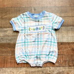 The Smocked Flamingo Plaid Smocked Ocean Creatures Bubble- Size 6M (we have matching dress)