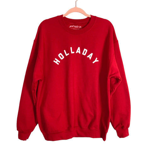 Girl Tribe Co. Red Holladay Sweatshirt- Size L (sold out online)