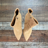 Steve Madden Tan Suede Rickki Boots- Size 7.5 (see notes)