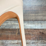 RAYE White Leather Stiletto Booties- Size 9 (see notes)