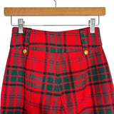 Holland Cooper Red Green and Black Plaid Wool Pants- Size 8