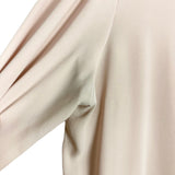 Ann Taylor Blush with Pleated Detail and Open Crochet Cuff Top- Size XL (see notes)