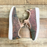 Forever Multicolor Glitter Slip On Sneakers- Size 7 (see notes)