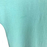 La Miel Dark Mint Green with Pocket V-Neck Top- Size M (see notes)