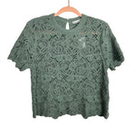 Abercrombie & Fitch Sage Open Knit Sweater NWT- Size S