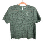 Abercrombie & Fitch Sage Open Knit Sweater NWT- Size S