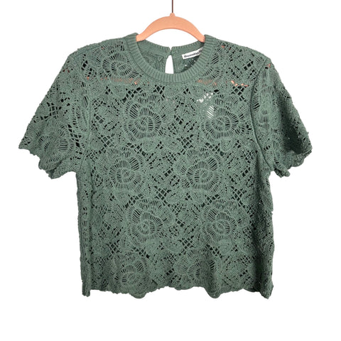 Abercrombie & Fitch Sage Open Knit Sweater NWT- Size S