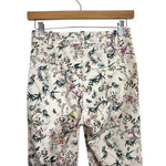 H&M Pink Butterfly Floral Print Pants - Size 2