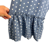 Shein Blue Polka Dot Jumpsuit - Size L