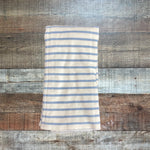 The Peanutshell Blue/White Striped Burp Cloth