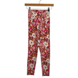 Offline By Aerie Pink Floral Print Cross Waist Leggings - Size M (Inseam 24")