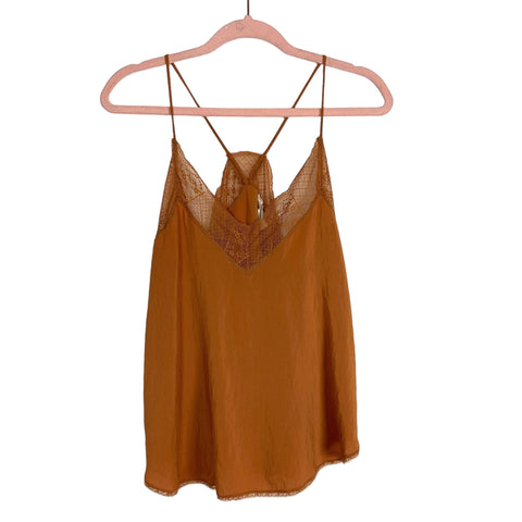 Lovestitch Brown Lace Cami- Size S