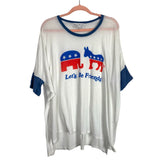 Wildfox Let's Be Friends Sheer Tee- Size S (see notes)