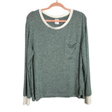 Stars Above White/Green Striped Pajama Set - Size L