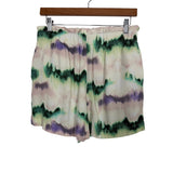 ZARA Cream Printed Two Piece Shorts Set- Size M