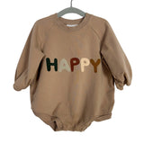 Tullabee Tan "Happy" Sweatshirt Bubble - Size 6-12M (See Notes)