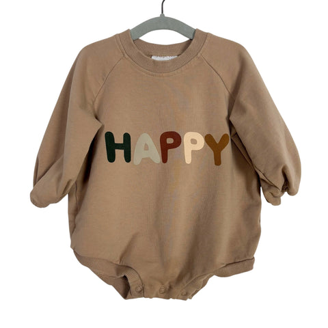 Tullabee Tan "Happy" Sweatshirt Bubble - Size 6-12M (See Notes)