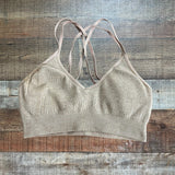 Aerie Light Purple Ribbed Padded Sports Bra- Size S