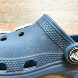 Crocs Navy with Charms Classic Clogs-Size C10 (see notes)