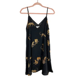 Project Judith March x Shannon Ford Black Leopard Print Satin Dress- Size M (sold out online)