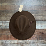 Crown Vintage Brown Belted Hat NWT