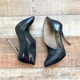 Lanvin Black Asymmetrical Stiletto Booties- Size 36