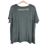 Magnolia Pearl Gray Distressed Rainbow Moon Surfing Tee- Size ~L (no size tag, fits like a large)