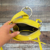 Rebecca Minkoff Yellow Leather Round Handbag