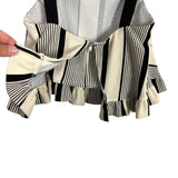 Sugarlips Cream/Black Striped Ruffle Tank- Size S (see notes, we have matching pants)