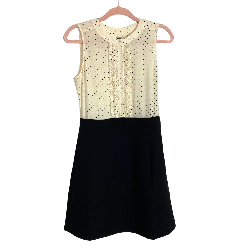 J Crew 100% Silk Polka Dot Top/Black Skirt Dress- Size 2 (see notes) The Saved Collection J Crew 100% Silk Polka Dot Top/Black Skirt Dress- Size 2 (see notes) The Saved Collection
