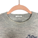 Mother Grey Multicolor Striped Embroidered Alpaca/Wool Blend Sweater - Size XS (See Notes)