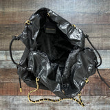 Rebecca Minkoff Black Zero Gravity Gold Chain Tote with Dust Bag NWT