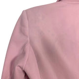 Scoop Pink with Shoulder Pads and Ruched Sleeves Open Front Blazer- Size XS (see notes, we have matching pants)