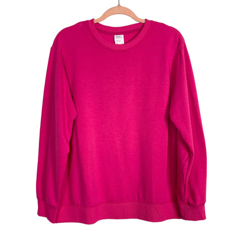 Stars Above Pink Sweatshirt-Size XL (see notes, we have matching sweatpants)