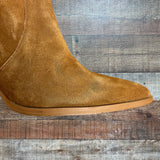 Steve Madden Julina Chestnut Leather Booties- Size 8.5 (see notes)