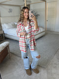 Pink Lily Red/Ivory/Green Plaid Flannel - Size L (Sold Out Online!)