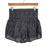 Free People Movement Black and Grey Animal Print Shorts- Size M