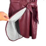 WAYF Burgundy Wrap Dress NWT - Size XS