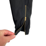 Albion Black Drawstring Zipper Hem Pants- Size S (Inseam 22”)