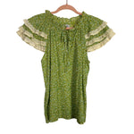 Olivia James Green and Blue Printed Top- Size XS (we have matching skirt)