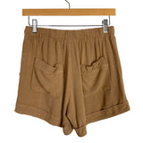 Acoa Mocha Linen Blazer and Shorts Set- Size S (sold as a set)